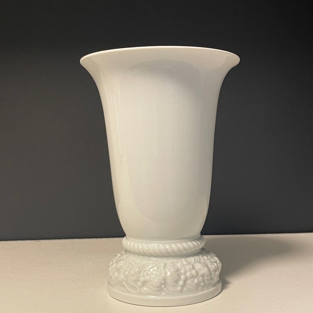 German Porcelain White Vase